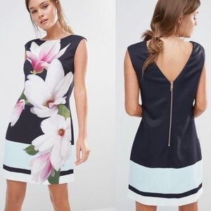 Ted Baker London Dalyn magnolia striped textured shirt dress size 8